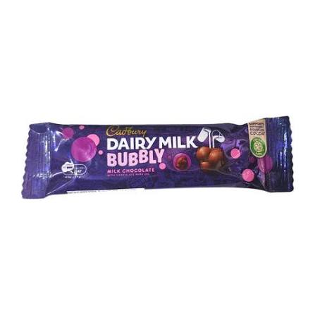Cadbury Dairy Milk Bubbly Chocolate 9g