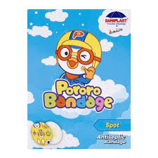 saniplast junior pororo spot bandages (1 pack = 20 strips)