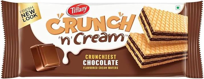 Tiffany Crunch N Cream Chocolate Wafer 65g