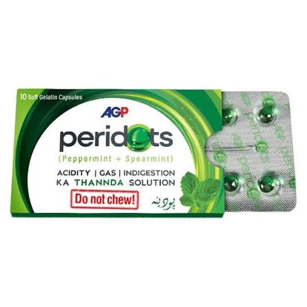 peridots gelatin capsules (1 strip = 10 capsules)