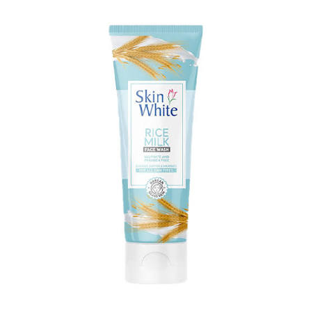 skin white rice milk facewash 100ml