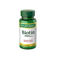 Natures Bounty Biotin Softgels 5000mcg