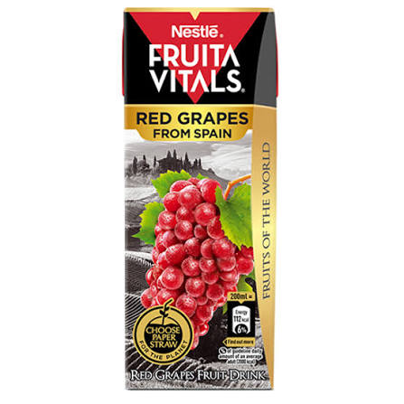 Nestle Fruita Vitals Red Grapes Fruit Drink 200ml