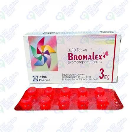 Bromalex 3mg (1 Box = 30 Tabs, 1 Strip = 10 Tabs)