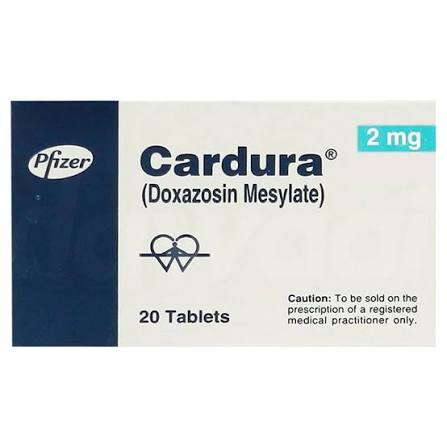 Cardura Tablets 2mg (1 Box = 2 Strip, 1 Strip = 10 Tablets)