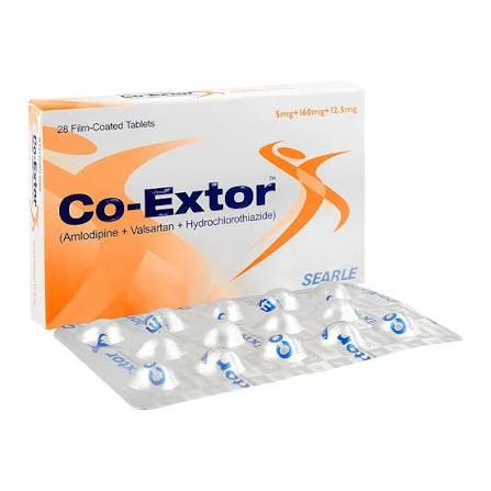 Co-Extor Tablets 5mg/160mg/12.5mg (1 Box = 2 Strip, 1 Strip = 14 Tabs)