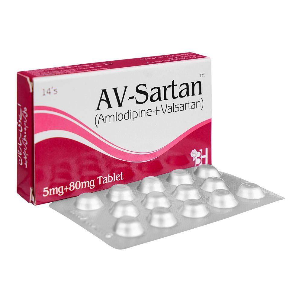 Av-Sartan Tablets 5mg+80mg (1 Strip = 7 Tablets)