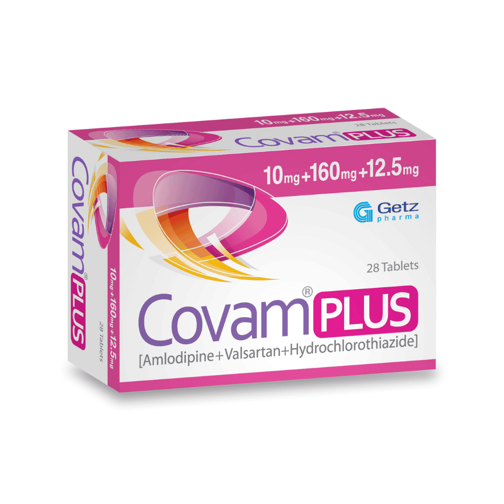 Covam Plus Tablets 5mg+160mg+12.5mg