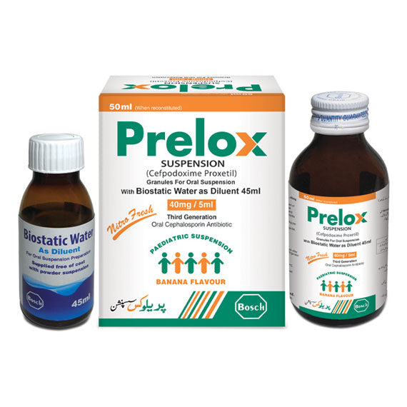 Prelox 50ml Suspension 40mg/5ml