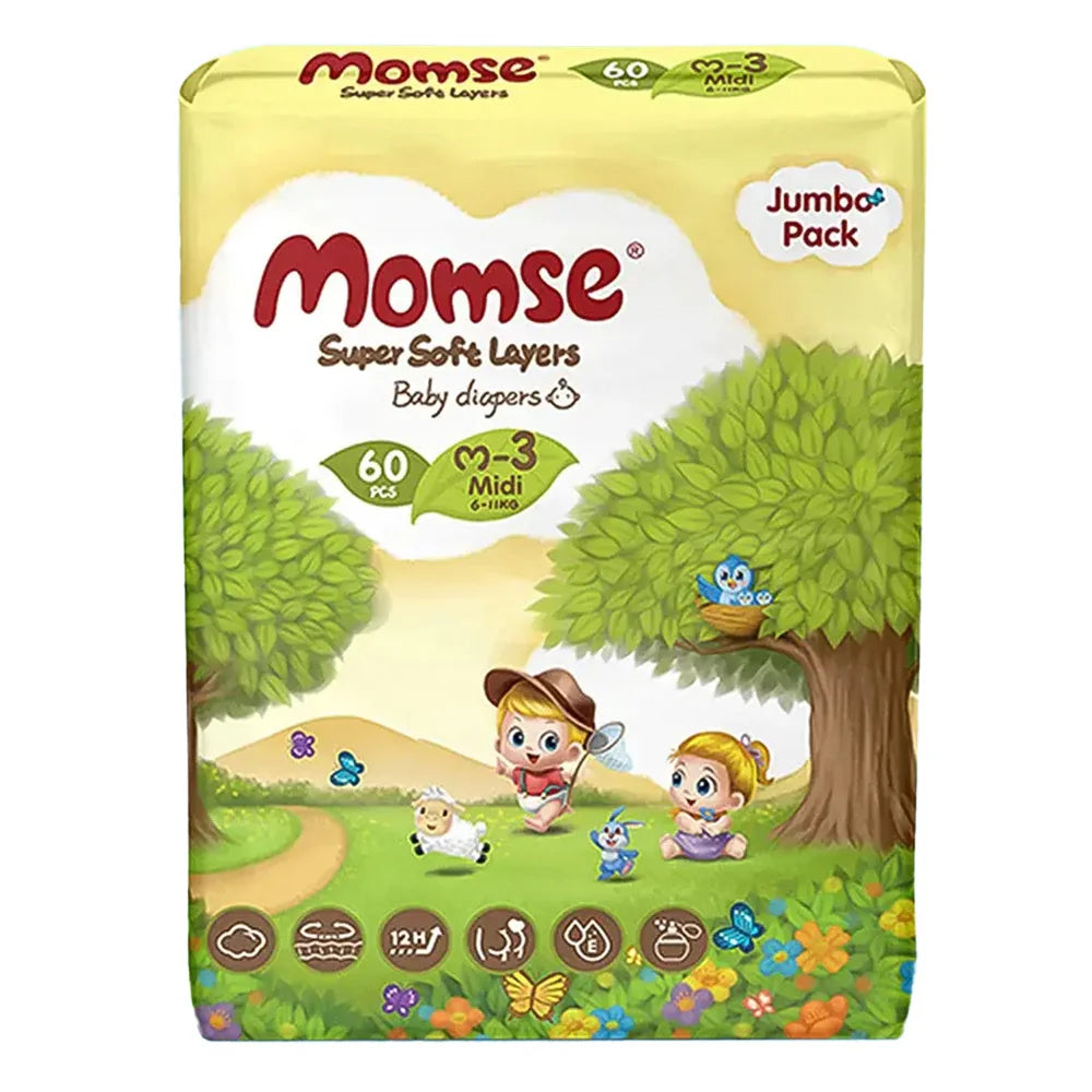 Momse Baby Pants Jumbo Pack Medium Size 3...