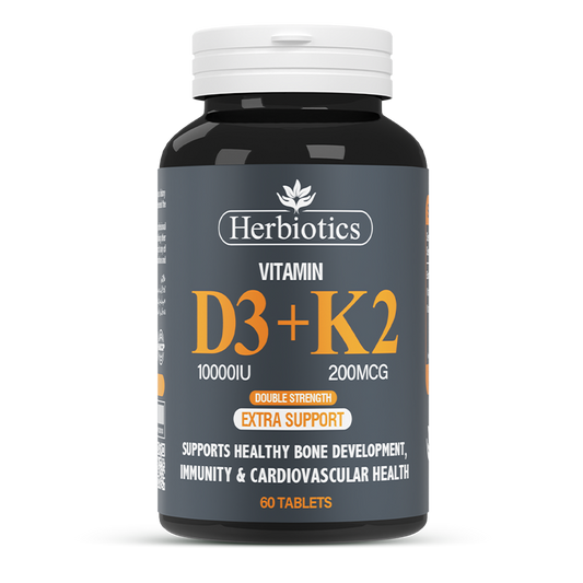 Herbiotics Vitamin D3 + K2 Tablets