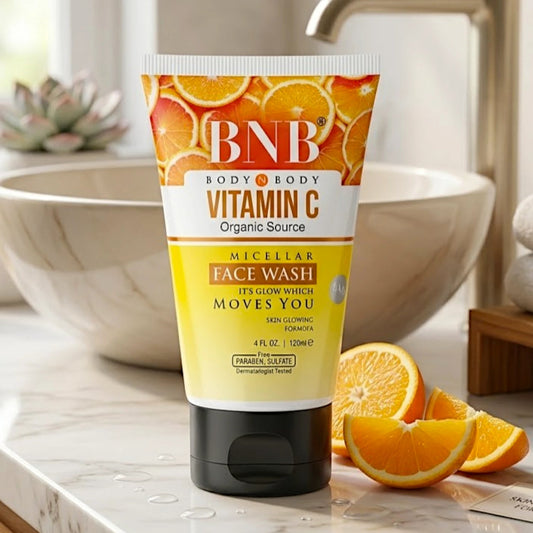 bnb vitamin c organic source face wash 120ml