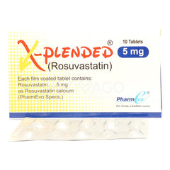 X-Plended Tablets 5mg (1 Box = 1 Strip, 1 Strip = 10 Tablets)
