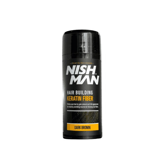 nishman hair building keratin fiber dark brown