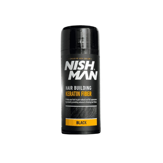 nishman hair building keratin fiber black