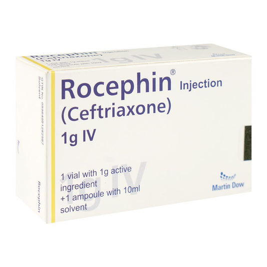 Rocephin Iv Injection 1g (1 Box = 1 Injection)