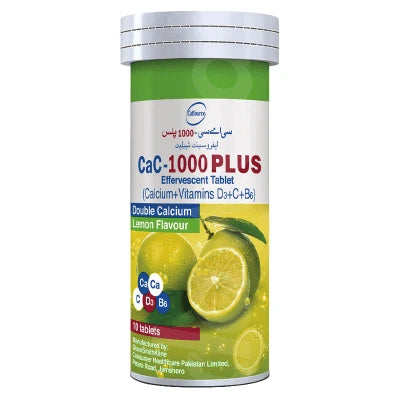 Cac-1000 Plus Green (Sugar Free) Effervescent Tablets