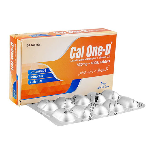 Cal One-D Tablets 830mg/400iu