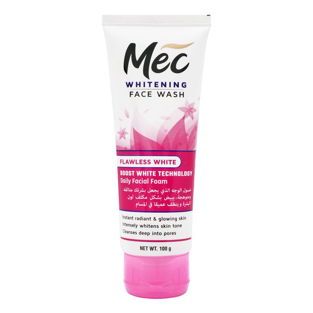 mec whitening flawless white face wash 100ml