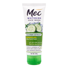 mec whitening cucumber extract face wash 100ml