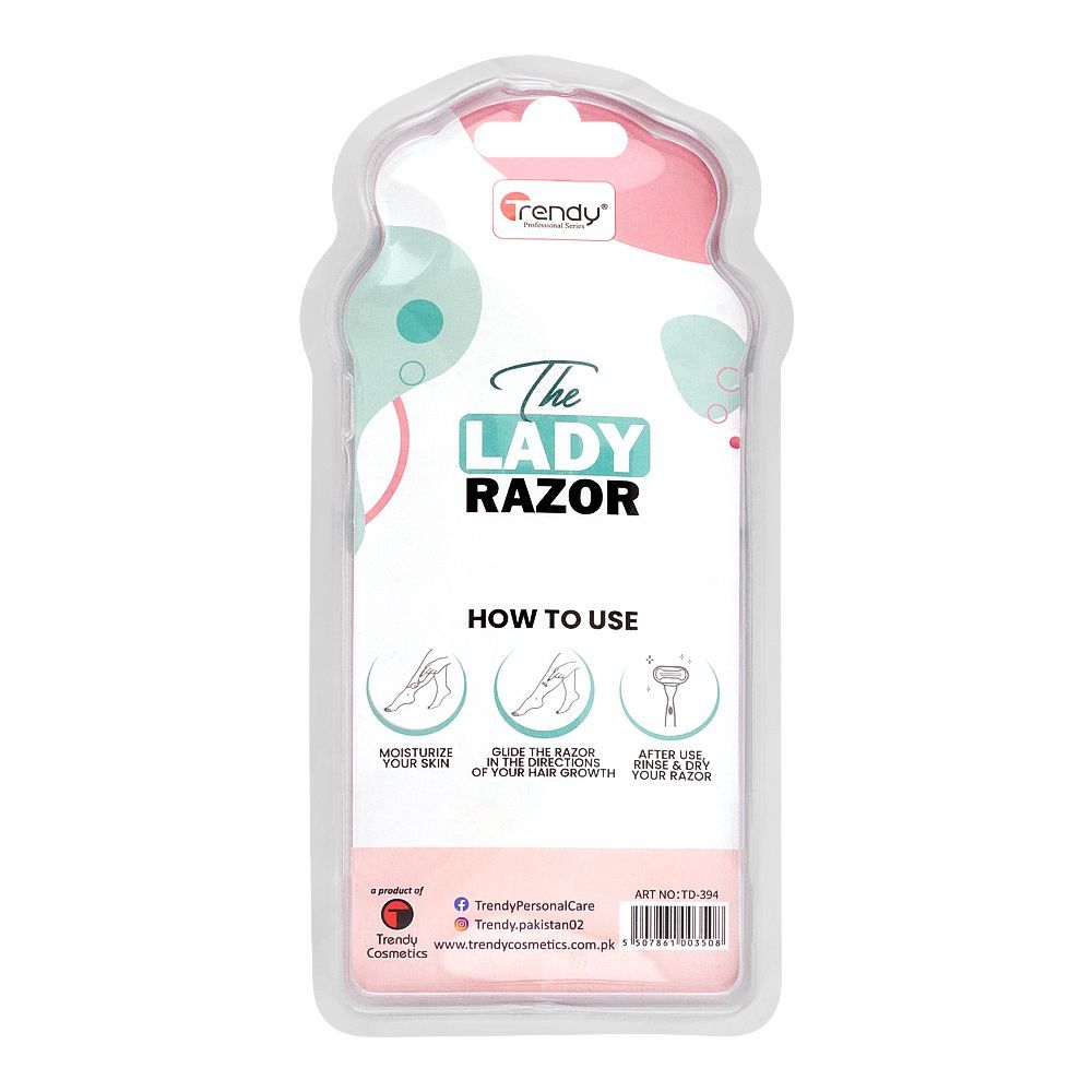 trendy the lady plastic razor td-394 (1 pack = 2pcs)