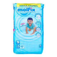 Molfix Baby Diapers CC UV Mega Pack Junior Size 5 62pcs