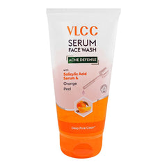 vlcc acne defense serum face wash with salicylic acid & orange peel 150ml