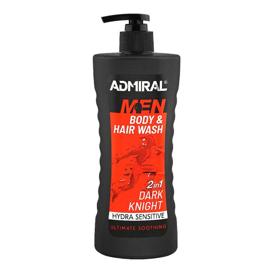 admiral men dark knight 2in1 body & hair wash 400ml