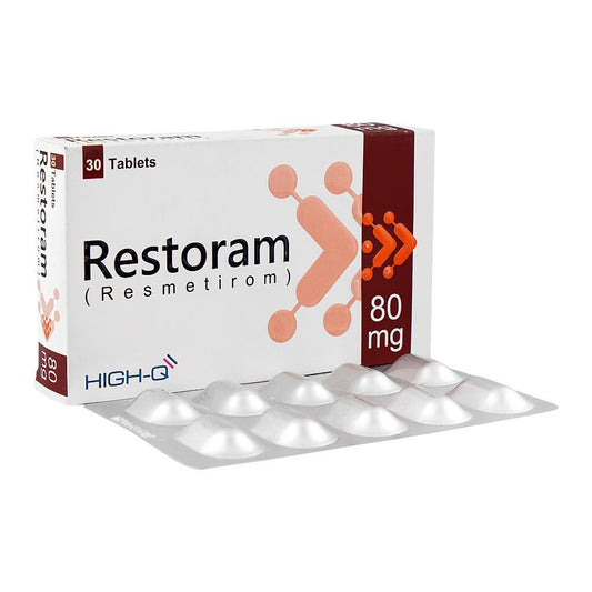 Restoram Tablets 80mg (1 Box = 3 Strips) (1 Strip =...