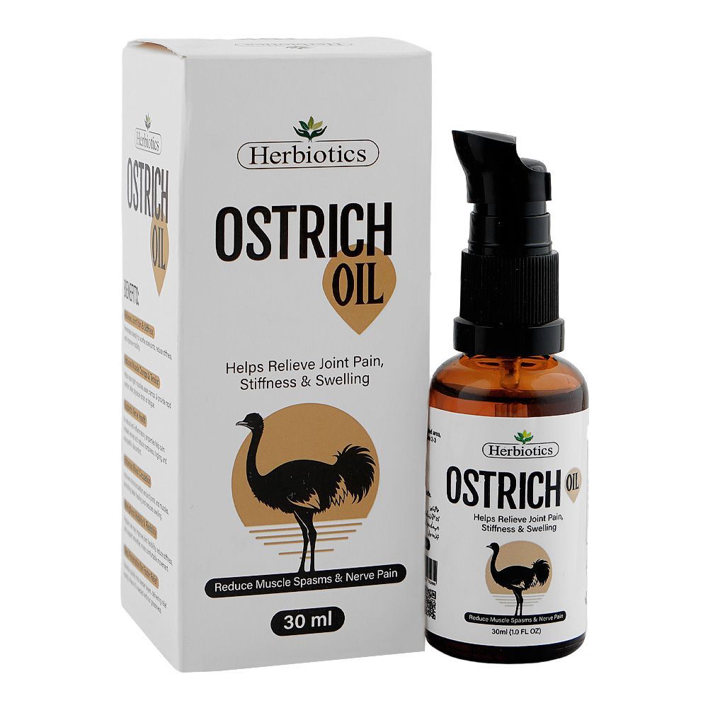 herbiotics ostrich oil for muscles & joints pain relief 30ml