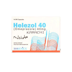 Helezol Capsules 40mg (1 Box = 2 Strips)
