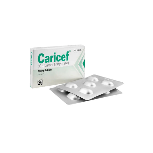 Caricef Tablets 200mg (1 Box = 2 Strips)