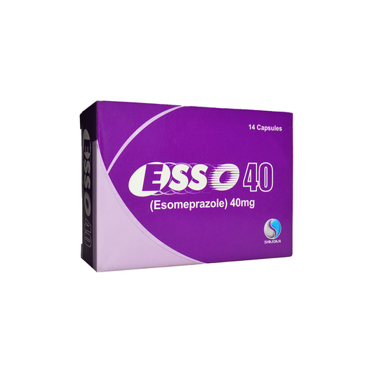 Esso Capsules 40mg (1 Box = 2 Strips)