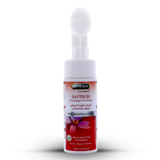 hemani saffron whitening foaming face wash 150ml