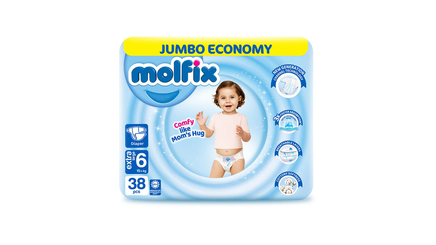 Molfix Baby Pants Jumbo Pack Extra Large Size 6 38pcs