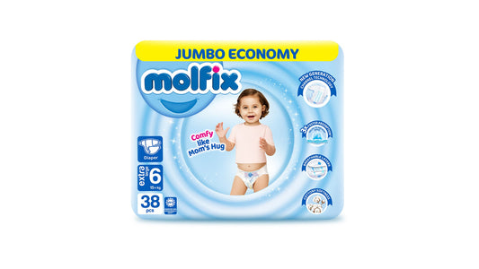 Molfix Baby Pants Jumbo Pack Extra Large Size 6 38pcs