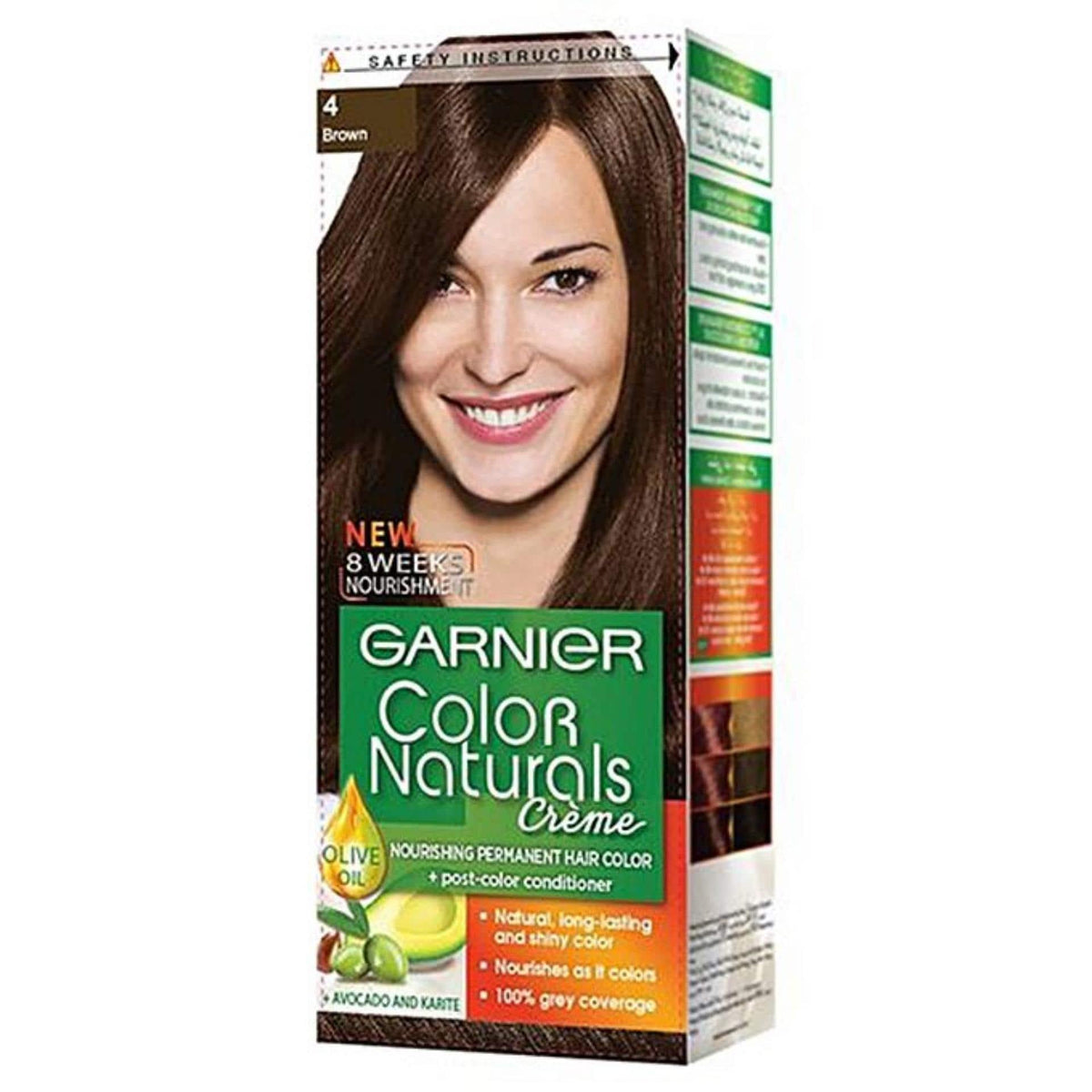 garnier color naturals shade 4 brown