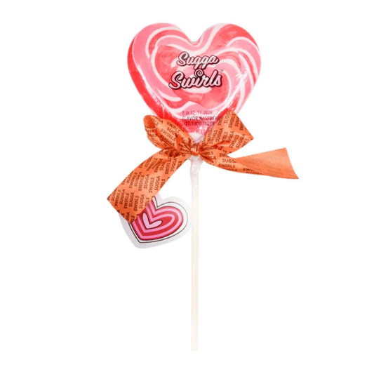 Sugga Swirls Heart Lollypop 85g