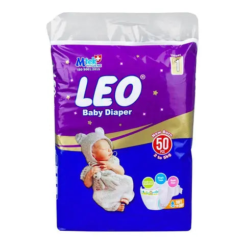 Leo Saver Pack Baby Diapers Size 1 Newborn...