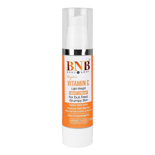 bnb organic vitamin c lightweight night cream 50ml
