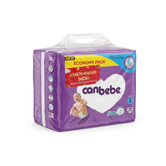 Canbebe Comfort Dry Baby Diapers Size 3 Midi