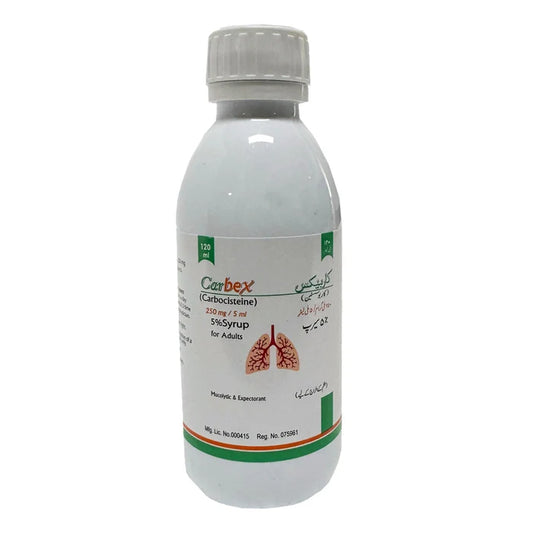Carbex Suspension 120ml 250mg/5ml