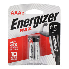 energizer max battery cell aaa - 2 pcs