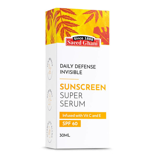 saeed ghani daily defense invisible sunscreen super serum spf 60 30ml