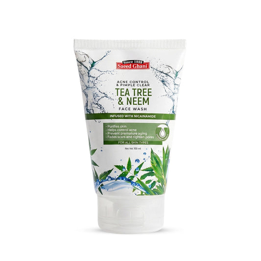 saeed ghani tea tree & neem face wash 150ml