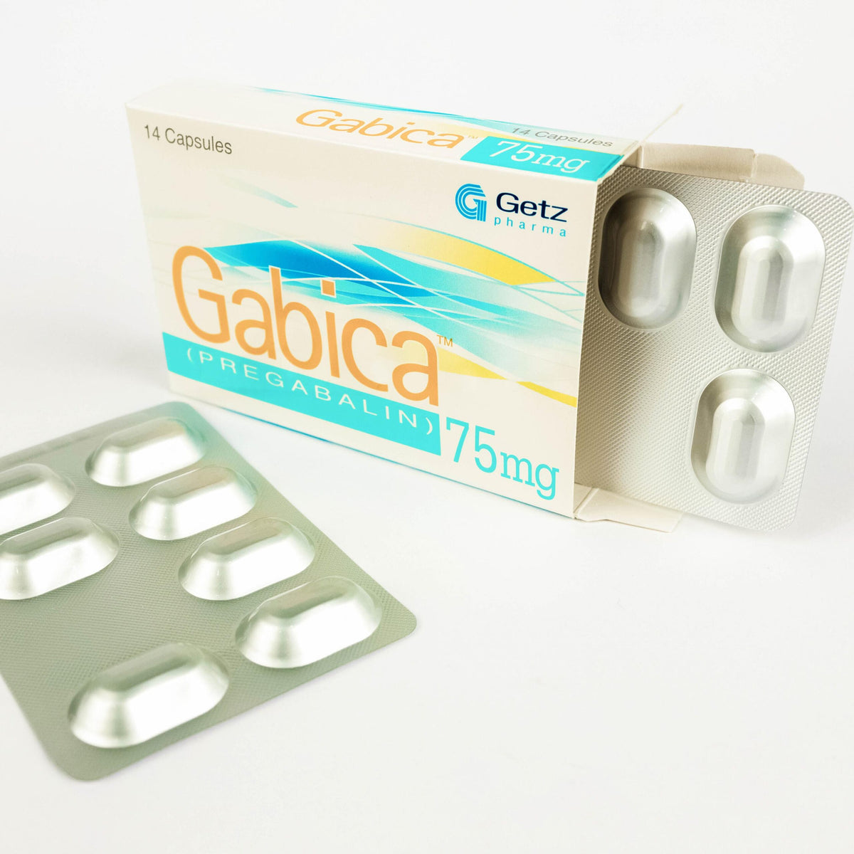 Gabica Capsules 75mg (1 Box = 4 Strips)