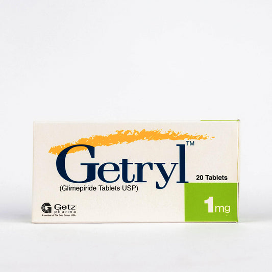 Getryl Tablets 1mg (1 Strip = 10 Tablets)