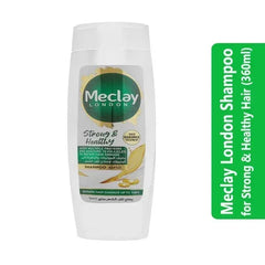meclay london strong & healthy shampoo white 360ml