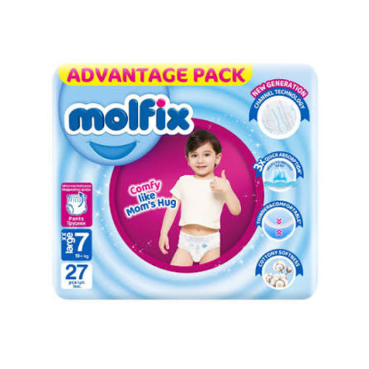 Molfix Baby Pants Cc Uv Size Xlarge 27pcs