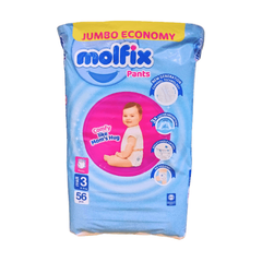 Molfix Baby Pants Jumbo Pack Midi Size 3 56pcs